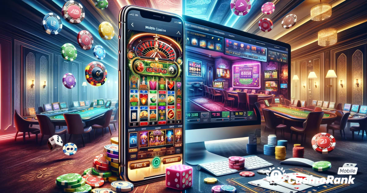 Mobilna kockarnica u odnosu na online kockarnice: detaljna usporedba